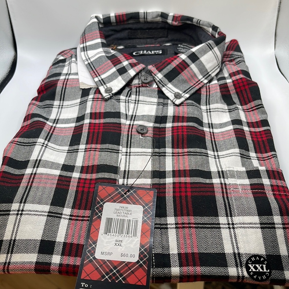 NWT- Chaps long sleeve shirt, very nice shirt size XXL